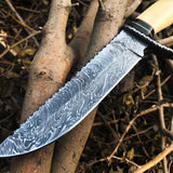 Christmas Sale !!! New Custom Handmade Damascus Steel Hunting Knife
