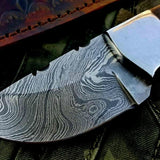 Custom Handmade Twist Damascus Steel Mini Skinner Knife