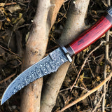 New Custom Handmade Damascus Steel Hunting Knife