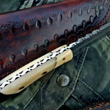 Custom Handmade Damascus Steel Hunting Knife