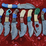 Handmade Damascus Steel Hunting Knives