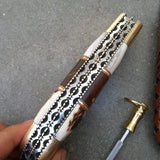 Everyday Carry Custom Handcrafted Damascus Steel Double Blade Folding Pocket Knife – The Dual Edge