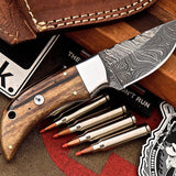 Custom Handmade Damascus Steel Skinning/Camping/Hunting Knife