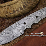 Damascus Skinning Blank Blade