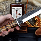 Handcrafted Big Hunting Knife with High-Carbon 1095 Steel Blade