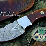 Custom Handmade Twist Damascus Steel Mini Skinner Knife