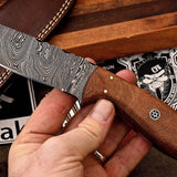 Custom Handmade Damascus Steel Skinning/Camping/Hunting Knife