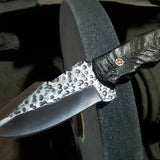 Handcrafted Custom Hunting Knife with Sheep Horn Handle – 1095 Steel