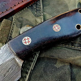Custom Handmade Damascus Steel Skinning Knife