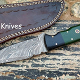 Custom Handmade Damascus Steel Skinning/Hunting Knife