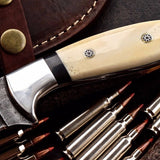 Damascus steel Hunting skinner knife