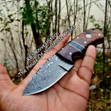 Custom Handmade Damascus Steel Blade EDC Skinner Knife