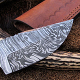 Custom Handmade Deer Skinning Knife – 8.5 Inches Damascus Steel