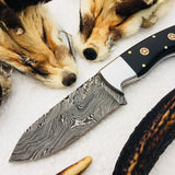 New Custom Handmade Damascus Steel Hunting Skinning EDC Knife