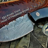 Custom Handmade Damascus Steel Skinning Knife