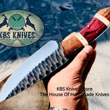 Heavy Duty Full Tang Custom Handmade Hand Forged 1095 Steel Hunting Skinning Knife