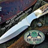 Custom Handmade D2 Tool Steel Hunting Skinning Knife