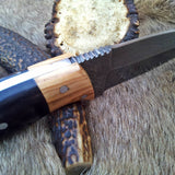 Damascus Double Edge Blade Knife
