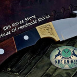 Custom Handmade D2 Tool Steel Guthook Skinner Knife