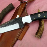 Custom Handmade Hand Forged 1095 HC Steel Hunting Skinner EDC Knife