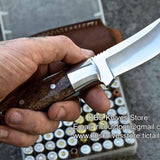 Custom Handmade Deer Skinning Knife with D2 Steel Blade