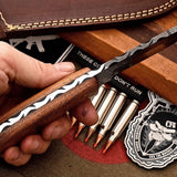 Custom Handmade Damascus Steel Skinning/Camping/Hunting Knife
