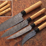 Damascus steel Kitchen knives set
