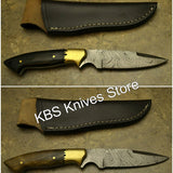 Hand Made Damascus Twist Pattern Blade Knives