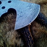 Hand Made Damascus Mini Axe