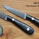 Full Tang Custom Handmade Damascus Steel Steak Knives