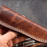 Damascus steel skinning knife