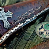 Custom Handmade Damascus Steel Skinner Knife