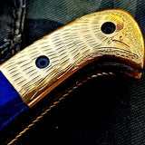 Custom Handmade Damascus Blade Folding Pocket Knife