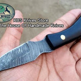 Custom Handmade Damascus Steel EDC Hunting Knives