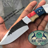 Custom Handmade 1095 Hand Forged Steel Texas Handle EDC Skinner Knife