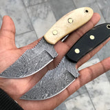 Full Tang Custom Handmade Damascus Steel Skinner Knives