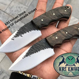 Custom Handmade 1095 Hand Forged Steel EDC Skinner Knives