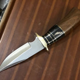 Custom Handmade D2 Steel Skinning Knife with Rosewood Handle