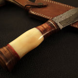 Hand Made Damascus RainDrop Pattern Knife