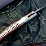 Custom Handmade Damascus Steel Folding Pocket Knife