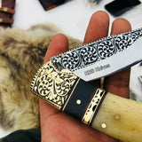 Custom Handmade D2 Steel Blade Pocket/Folding Knif