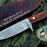Custom Handmade Damascus Steel Hunting Knife