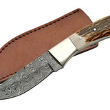 damascus steel skinning knife