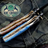 Custom Handmade Damascus Steel Folding Pocket Knives ( Deal )