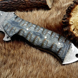 tactical Damascus knife