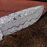 Hand Made Damascus Skinning Knife