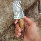 Frontier Edge Guthook Knife with Custom Handmade Damascus Steel Blade