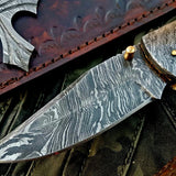 Custom Handmade Damascus Steel Folding Knife