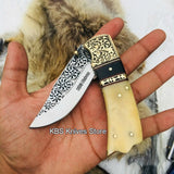 Custom Handmade D2 Steel Blade Pocket/Folding Knif