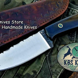 Custom Handmade 1095 High Carbon Steel Hunting Skinning Camping Knife